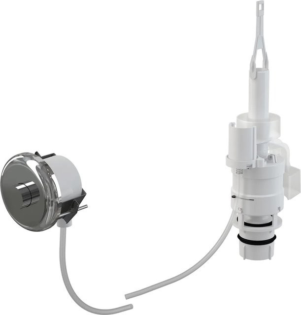 Alcadrain MPO11 Manuelle pneumatische Fernauslösung für Wandeinbau in Chrom-Glanz - Bild 1