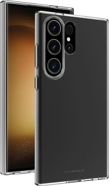Vivanco Super Slim Cover für Galaxy S24 Ultra in Schwarz und Transparent - Bild 1