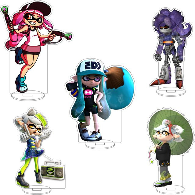 Bandai Splatoon Inkling Fuyuka Acryl-Figur Ständer, 16cm - Bild 1