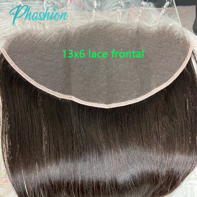 Phashion Lace Frontal Hair Extension, 28 Zoll, Straight, Natural Black, 100 % Echthaar - Bild 1