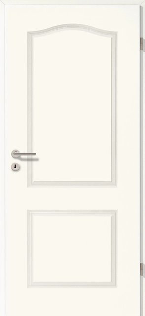 GetaDoor Zimmertür Brillant Classic 4002-B in Weiß, Landhausstil, Rechtsanschlag, B: 61 cm, H: 198,5 cm - Bild 1