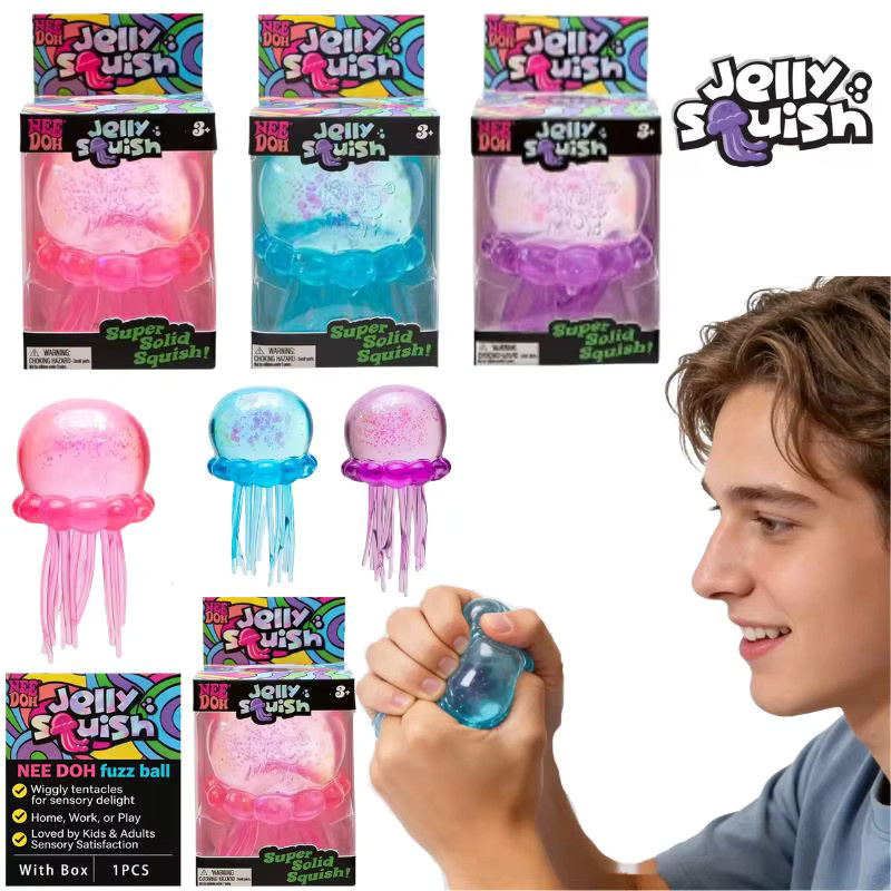 Schylling Fuzz Ball Quallen Squishy Blind Box, Meerestiere, ab 3 Jahre - Bild 5