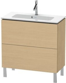 Duravit Waschtischunterschrank Compact L-Cube in Ei Natur, stehend mit 2 Auszügen, Farbe: Beige - Bild 1