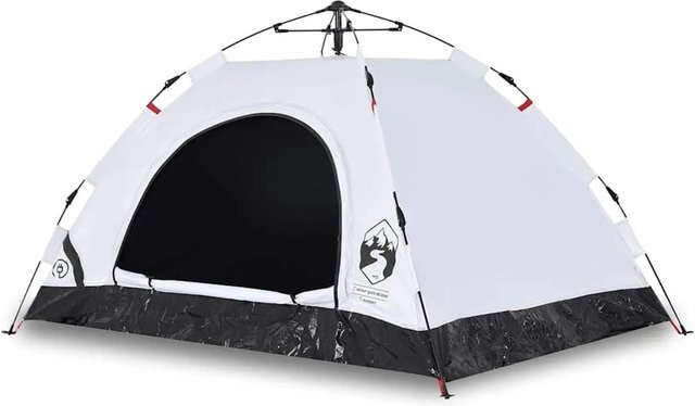 Furnicato Campingzelt Kuppel Weiß Verdunkelnd H x B x T: 120 x 200 x 150 cm - Bild 1