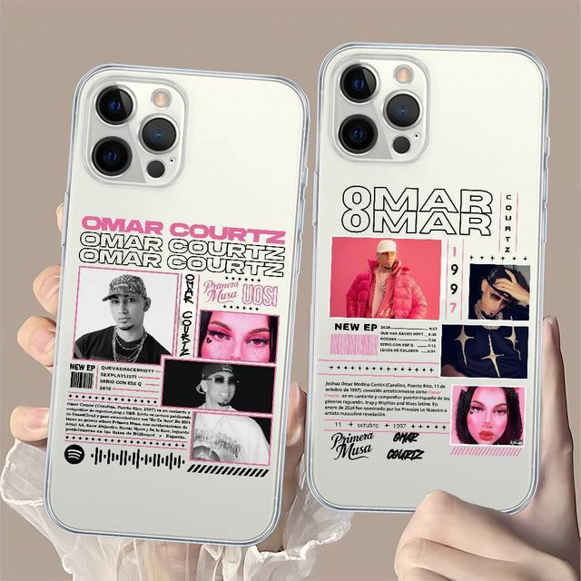 O-omar Courtz Primera Musas Handyhülle für Apple iPhone 16 15 14 13 Pro Max Plus Transparent Multicolour - Bild 1