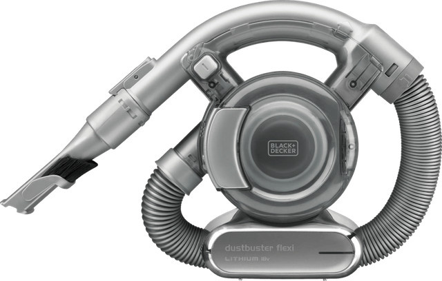 BLACK+DECKER PD1820L-QW Akku-Staubsauger in Schwarz und Grau mit Ladestation - Bild 1