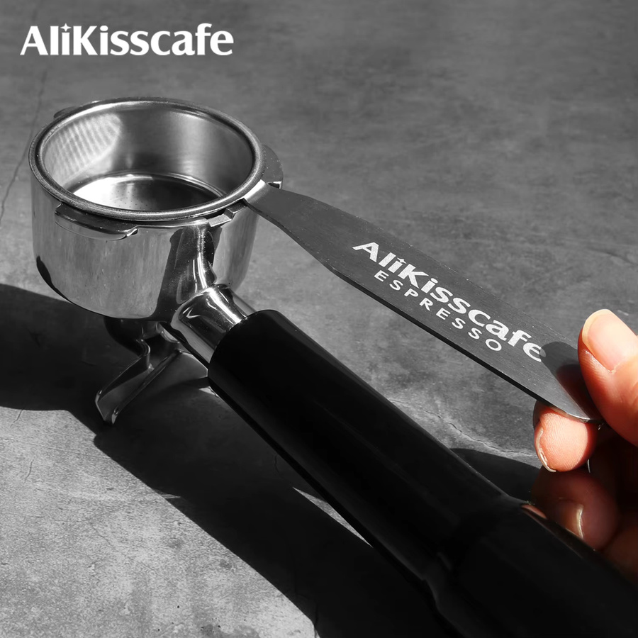 AliKisscafe Siebträger-Entfernungswerkzeug für Espressomaschinen, Kaffeefilterkorb-Entferner, Farbe: Silber, passend für 51 mm, 54 mm und 58 mm - Bild 6