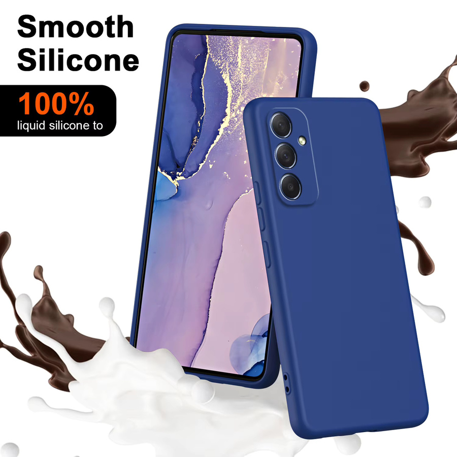 Samsung Handyhülle aus Flüssigsilikon für Galaxy A13 A14 A04S A05S A15 A23 A24 A33 A53 A73 A34 A54 5G in Pink - Bild 2