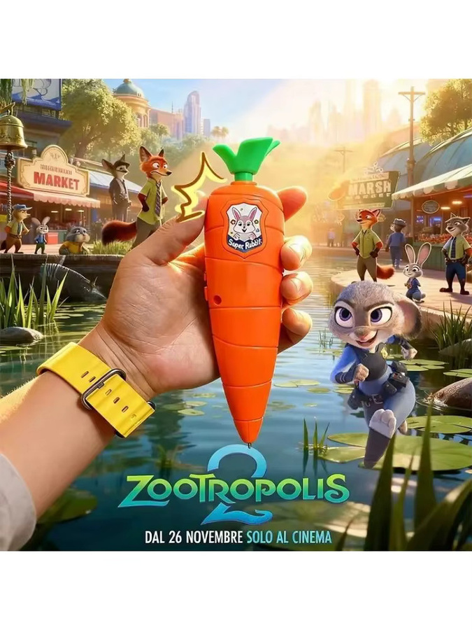 Disney Zootopia Karotten Sprachaufzeichnungsstift Kugelschreiber in Orange für Kinder - Bild 6