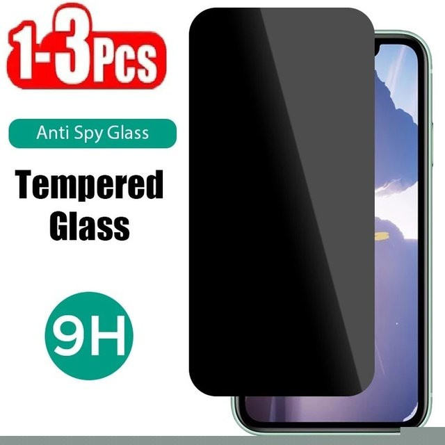 Privatsphäre Displayschutzfolie aus gehärtetem Glas für Oppo A7N F9 A31 A5S Ax7 R17 Reno Z Ace F9 Pro Find X2 Lite, transparent - Bild 1