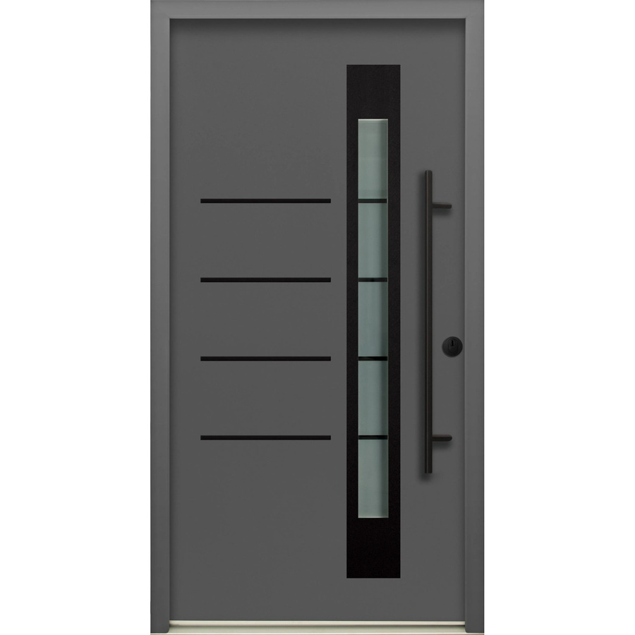 Splendoor Thermospace Sicherheits-Haustür Berlin Prime RC2 in Anthrazit mit Glaseinsatz, Rechtsausführung, B/H: 100 x 210 cm - Bild 2