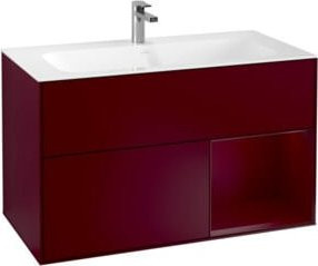 V&B Waschtischunterschrank Finion Wandbeleuchtung in Peony Matt, Breite: 99,6 cm, Tiefe: 49,8 cm - Bild 1