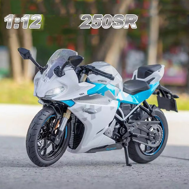 Cfmoto 250SR Racing Motorrad Modell, 1:12, mit Licht und Sound, Metall, Gummi - Bild 1