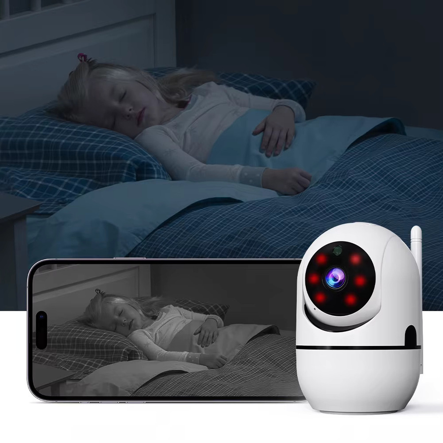 XVIM Smart Home Überwachungskamera PTZ mit 2K 3MP Auflösung, KI-Erkennung, Nachtsicht und automatischer Verfolgung in Weiß - Bild 3