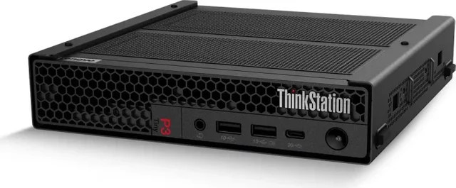 Lenovo ThinkStation P3 Tiny Gen 2 Workstation mit Intel Core Ultra 7 265, 32GB RAM, 512GB SSD, RTX A400, WiFi7 und Windows 11 Pro in Schwarz - Bild 1