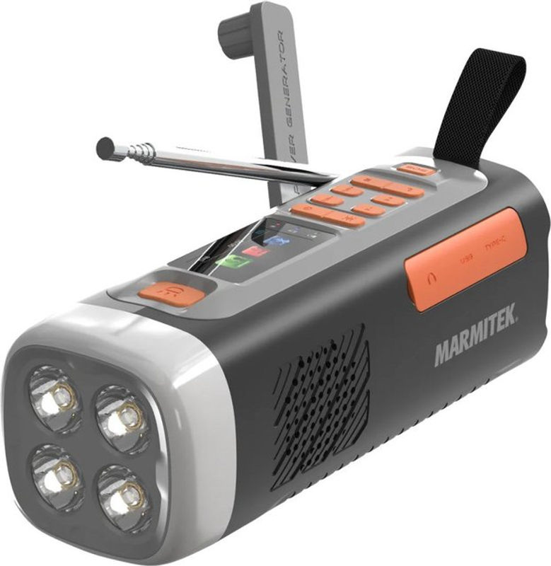 RESQ 200 Kurbelradio in Schwarz mit DAB+ Bluetooth und FM - Bild 2