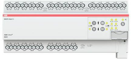 ABB Schalt- und Jalousieaktor SAH/S24.6.7.1 Kombination in Weiß für DIN-Schiene - Bild 1
