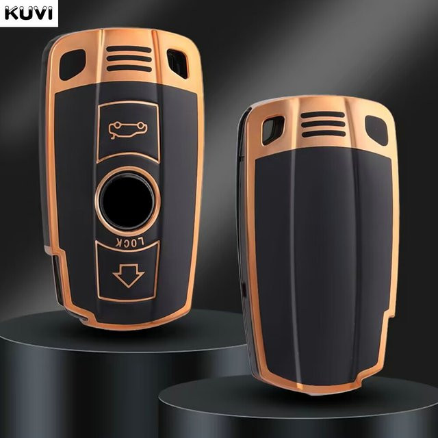 Kuvi TPU Smart Key Schutzhülle für BMW E60 E61 E70 E81 E87 E90 E91 E92 X1 X5 X3 1 3 5 6 Serie Z4 - Bild 1