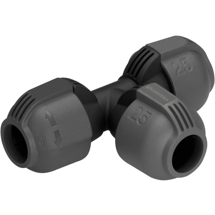 Gardena T-Stück 25 mm mit Quick & Easy-Schnellverbindungstechnik für werkzeuglose Rohrmontage - Bild 2