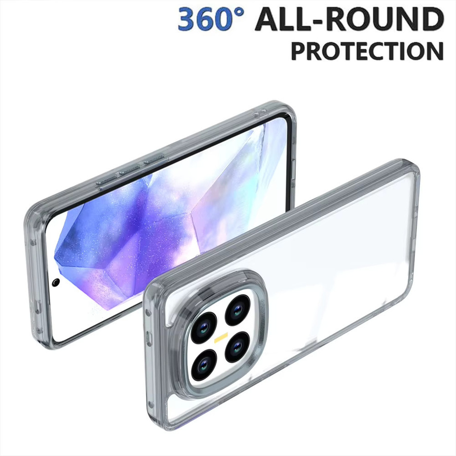Transparente Acryl-Schutzhülle für Xiaomi Redmi Note 15 Pro, 14 Pro, 13, 12 und weitere Modelle, nicht vergilbend, Farbe: Transparent/Blau - Bild 2