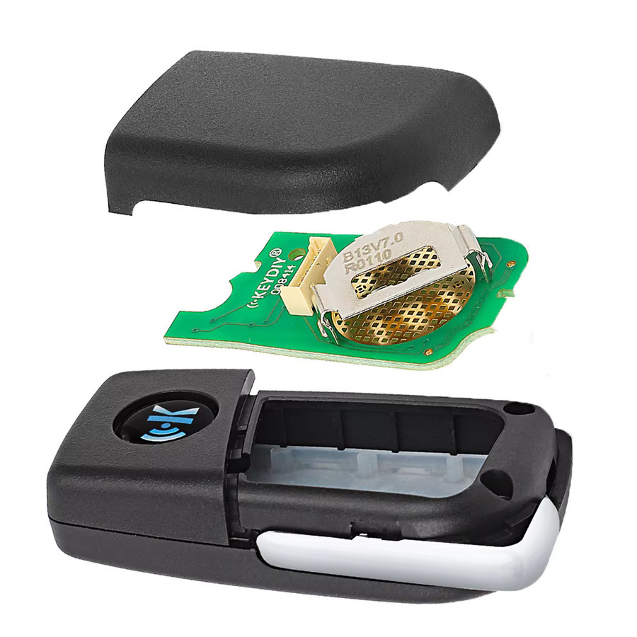 DIYKEY GQ4-73T Smart Remote Auto Schlüsselanhänger für Toyota RAV4 2019-2021, 3 Tasten, 315 MHz, H Chip, Schwarz - Bild 4