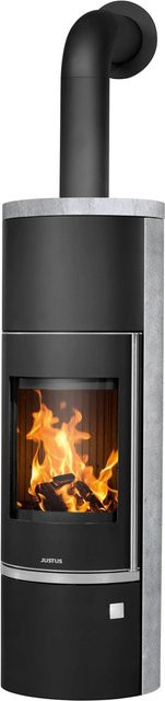 Justus Faro Aqua 2.0 Kaminofen Speckstein Schwarz-Grau 8,5 kW wasserführend - Bild 1