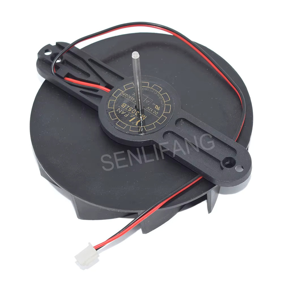 Julongfengbao DC-Kühler M-3051B kreisförmiger 2-poliger Lüfter, Schwarz, DC12V, 0,45 A - Bild 2