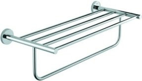Grohe BauCosmopolitan Badewannenhalterung in Chrom, Breite: 56,4 cm, Bohrabstand: 51 cm - Bild 1
