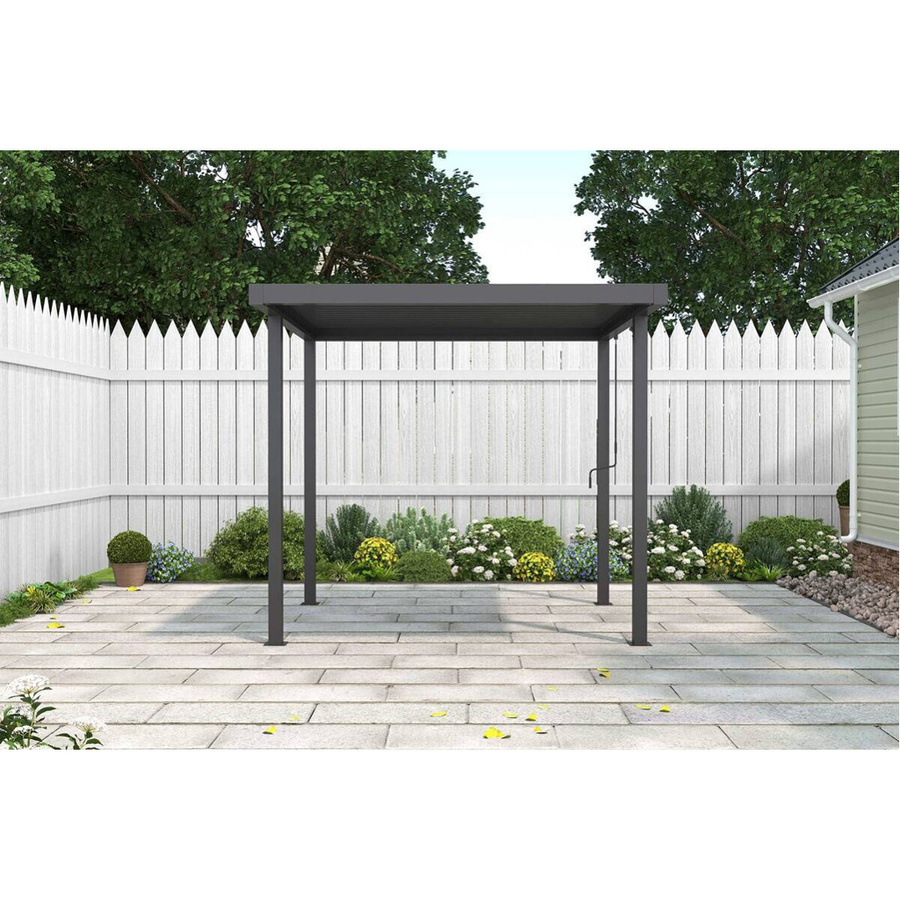 Pergola aus Stahl in Anthrazit B/H/L: 172,5 x 244 x 240 cm - Bild 4