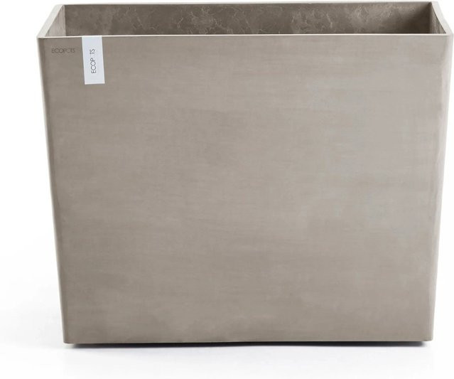 Ecopots Pflanztopf Paris mit Rollen in Braungrau, B/T/H: 85 x 40 x 65 cm - Bild 1
