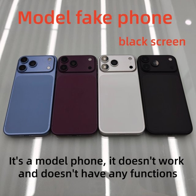 Dummy-Telefon Requisit für Apple iPhone 14 15 16 17 18 Pro und Pro Max Modelle in Weiß und Multicolour - Bild 1