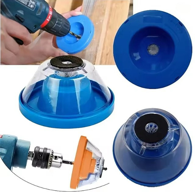 KRIOCY Staubschutzhaube für elektrische Bohrer als Staubkollektor und Zubehör für Bohrarbeiten - Bild 1