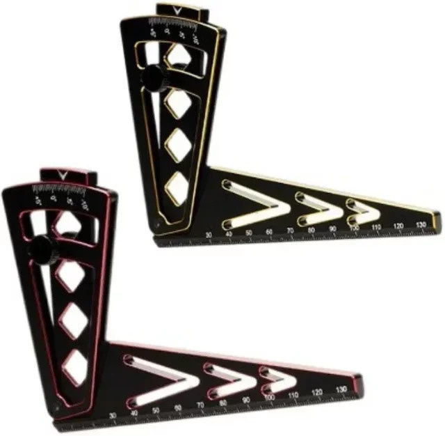 E-Star Hub Metall verstellbares Lineal, Hobby-Werkzeuge, Rot, Schwarz - Bild 1