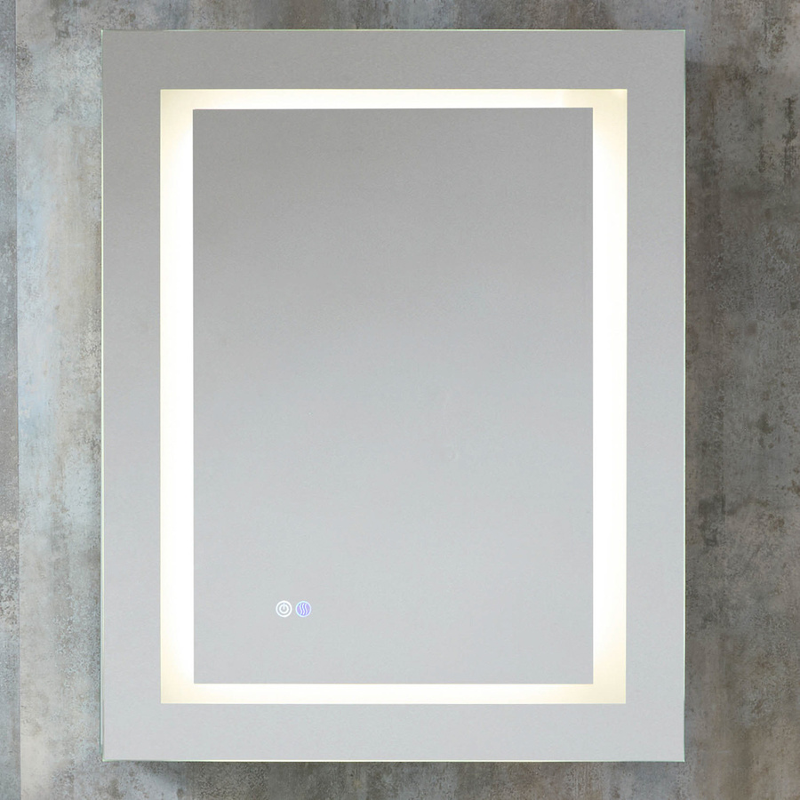 Moderner Spiegelschrank Athos von Hudson Reed mit LED-Beleuchtung, Anti-Beschlag-Funktion und Sensor-Schalter, Farbe: Weiß, B/H: 60 x 75 cm - Bild 1
