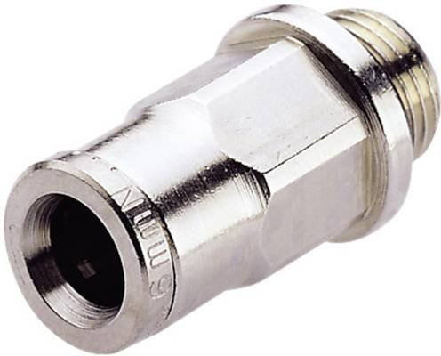 Norgren IMI Gerade-Verbinder 102250848 in Silber mit 1/2 Außengewinde und 8mm Rohr-Durchmesser - Bild 1