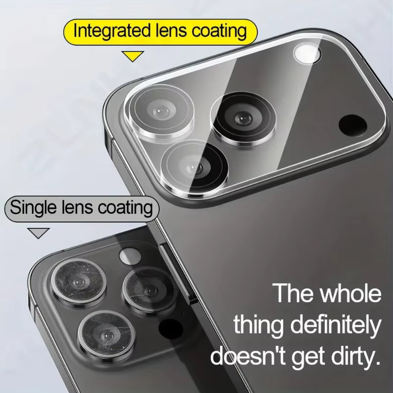 ZMZE 3er-Set Kameraobjektivschutzfolien für iPhone 11 bis iPhone 17 Pro Max, transparent und kratzfest - Bild 2