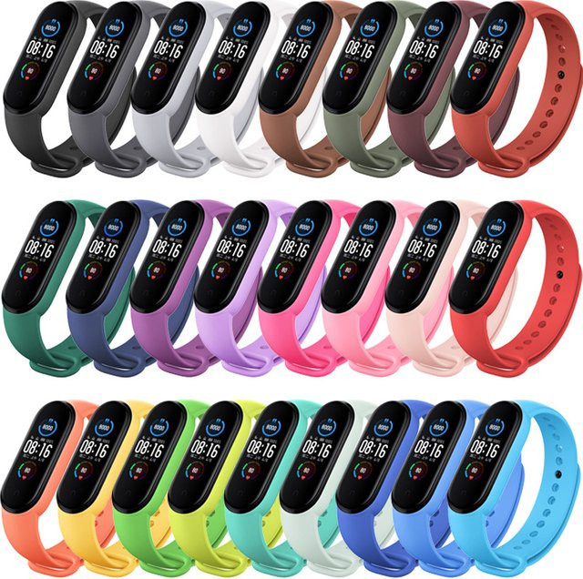 Uhrenarmband Xiaomi Mi Band, Silikon, Schwarz, Unisex - Bild 1