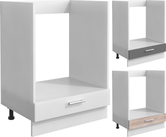 VCM Ofenschrank Esilo Herdumbauschrank mit Zusatzfach und Klappe, H x B x T: 82 x 60 x 46 cm - Bild 1