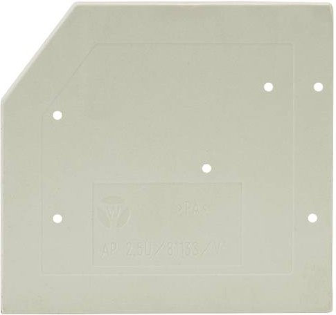 Wieland Electric 07.312.1555.0 Abschlussplatte Grau 10 Stück - Bild 1