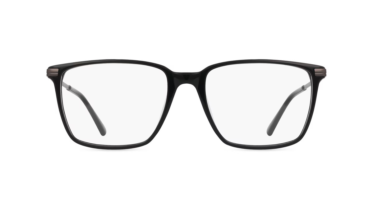 Hackett 1320 Korrektionsbrille, Vollrand, Quadratisch, Acetat, Unisex, schwarz - Bild 1