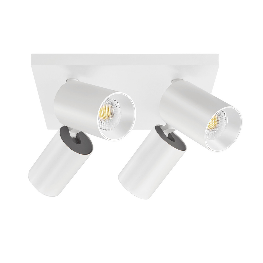 Luxvenum Deckenleuchte SIGNATURE 4-flammig in Weiß Matt mit dimm2warm LED und 60 Grad Reflektor - Bild 1