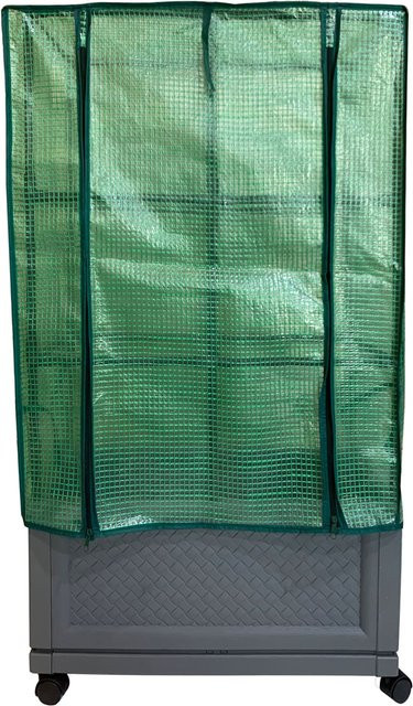 HTI-Living Pflanzkübel Nessa mit Rankgitter und Folienabdeckung, Grün, B: 60 cm, T: 30 cm - Bild 1