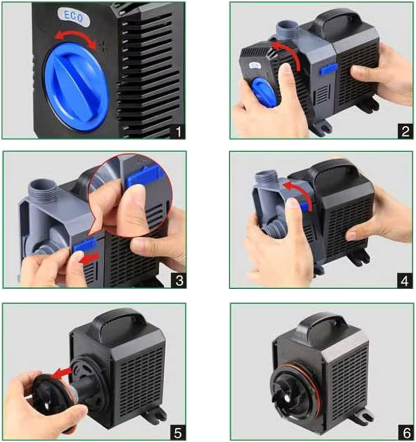 Forever Speed Teichpumpe als Filterpumpe für Koi-Teich und Bachlauf, Schwarz, 3600 l/h - Bild 6