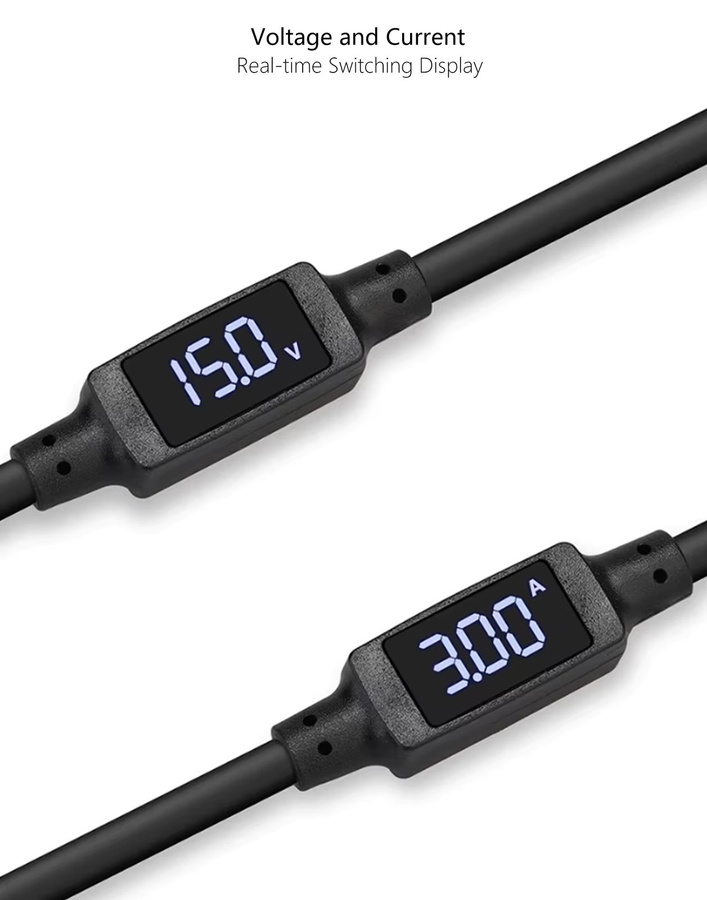 Probty D-Tap auf DC 12V Ladekabel mit rechtwinkligem Barrel-Stecker 5,5 x 2,5 mm in Schwarz für Canon C70, Blackmagic Video Assist, Atomos Ninja Shogun und SmallHD Monitor - Bild 2