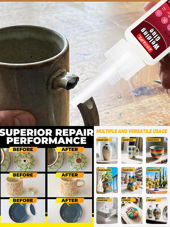 LOOLIFL Instant Strong Super Glue Universal Hochviskoser Klebstoff für Metall, Glas und Holz, schnell trocknend - Bild 7