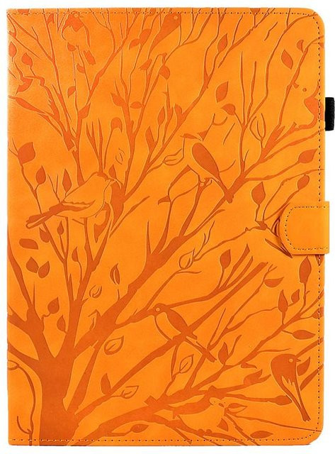 Magnetische Brieftaschen-Hülle für Samsung Galaxy Tab A11 Plus (11 Zoll) mit Prägung in Orange - Bild 1