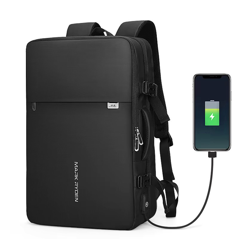 Mark Ryden Laptop Rucksack für Herren mit USB-C Anschluss, Anti-Diebstahl Business Reisetasche für 17 Zoll, Schwarz oder Grau - Bild 2