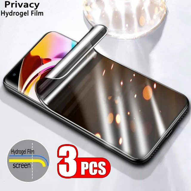 3er-Set Hydrogel Anti-Spy Privatsphäre Displayschutzfolie für Vivo V30 Pro, V30e, V40 Pro, V40e, V2339, transparent - Bild 1