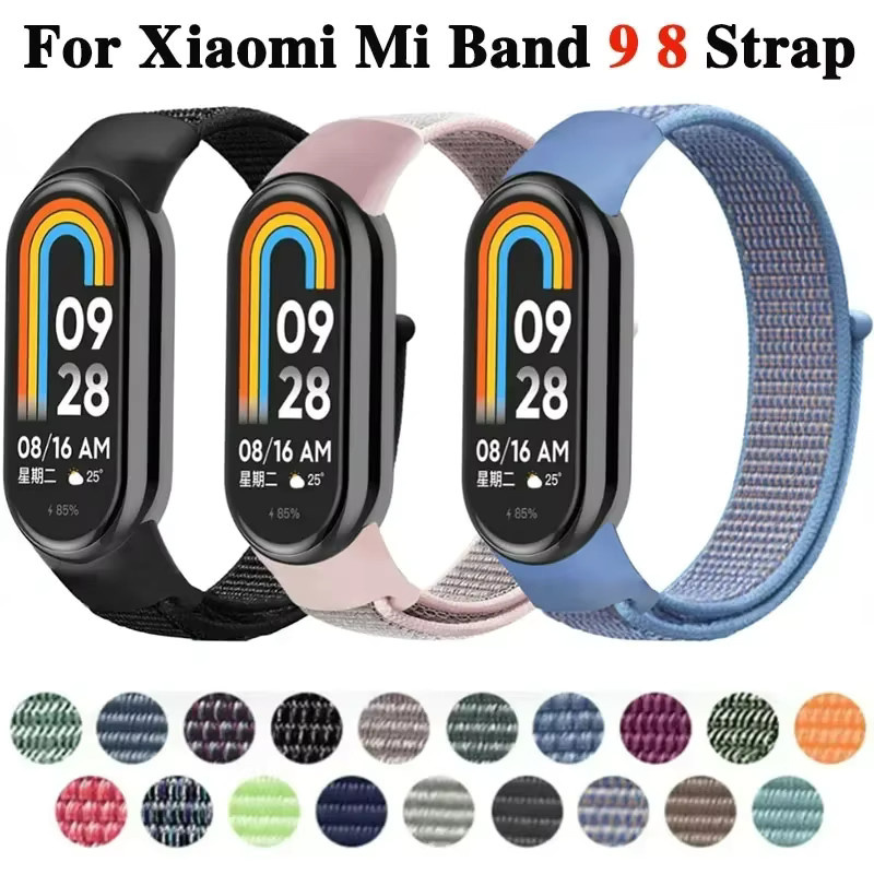 OAKCHARM Uhrenarmband Nylon, Xiaomi Mi Band 9, Mi Band 8, Unisex, Bunt - Bild 5