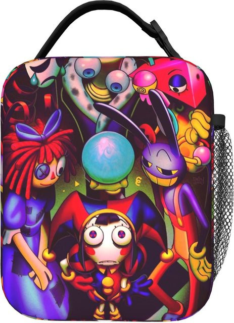 Fancy Style Studio TADC Isoliertes Lunchpaket Thermotasche, Wiederverwendbare Lunchbox im Cartoon Design, Mehrfarbig - Bild 1